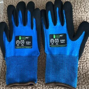 Iona Blue and Black Men's Safety Gloves